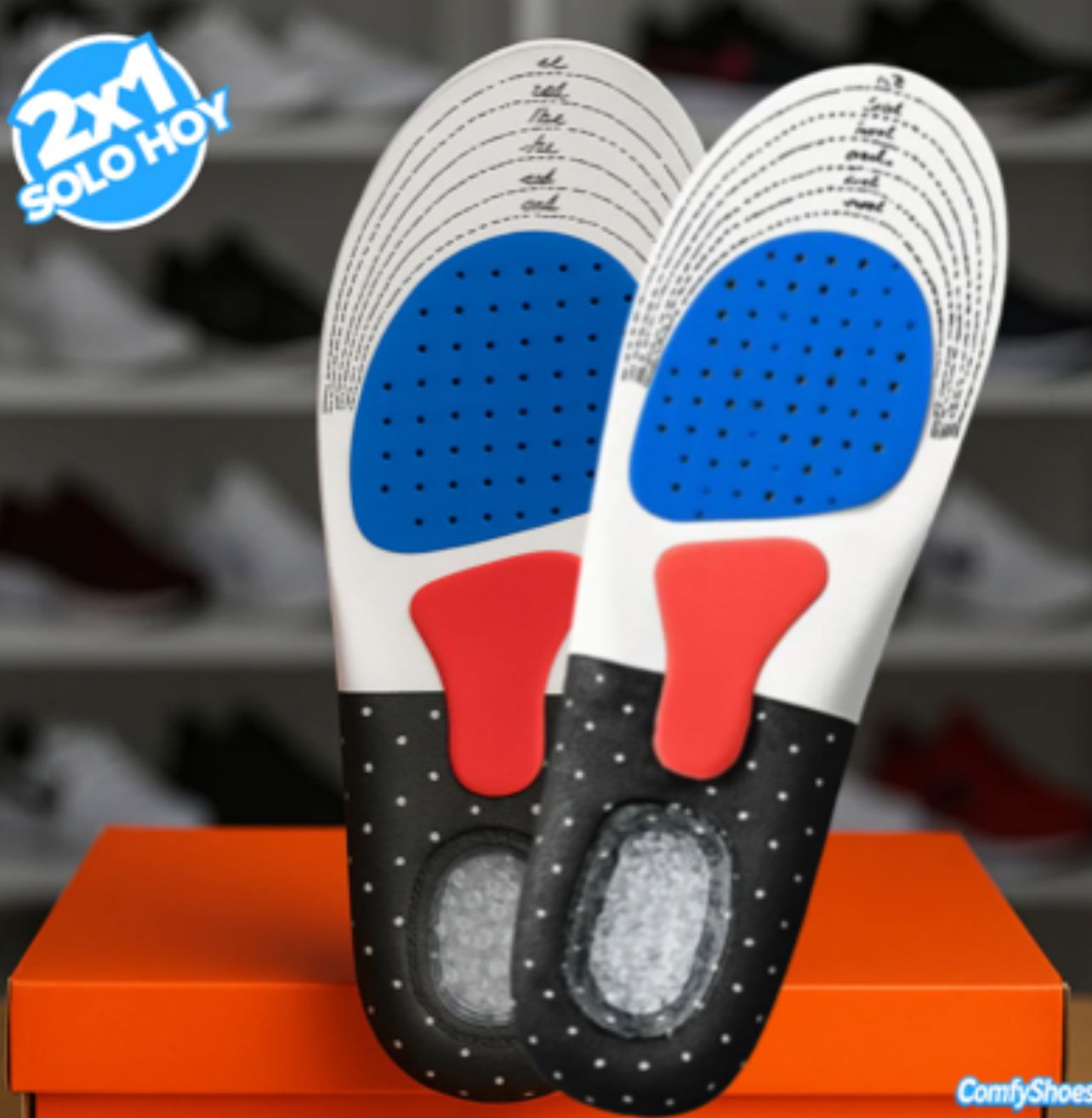 PLANTILLAS ORTOPEDICAS ALIVIA DOLOR DE PIES Y FASCITIS PLANTAR (LLEVA 2 PAGA 1)