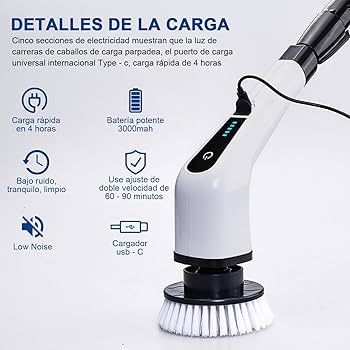Cepillo De Limpieza Electrico 7 En 1