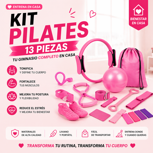 kit completo de Pilates todo lo que necesitas para entrenar en casa