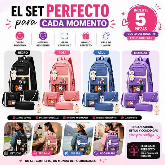 Combo Morral 5 en 1 Multifuncional