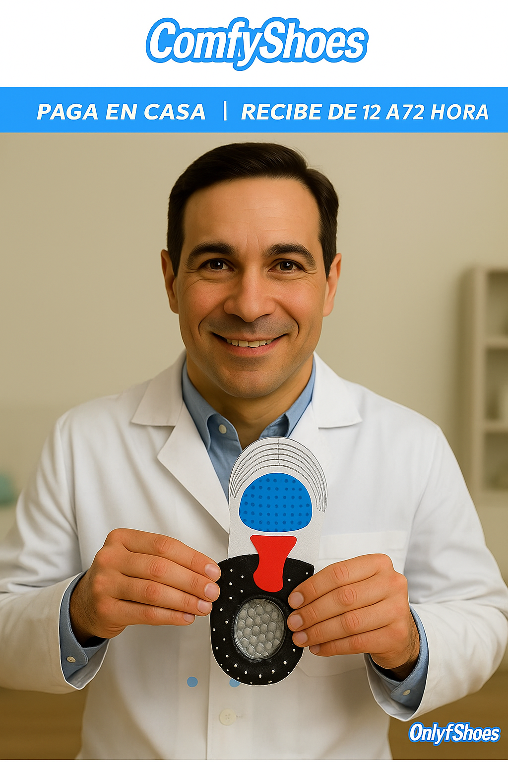 PLANTILLAS ORTOPEDICAS ALIVIA DOLOR DE PIES Y FASCITIS PLANTAR (LLEVA 2 PAGA 1)