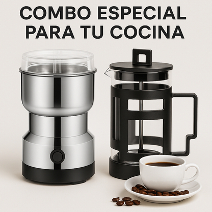 Combo Molino multifuncional y Prensa Francesa