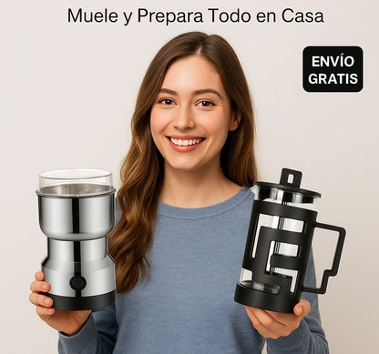 Combo Molino multifuncional y Prensa Francesa
