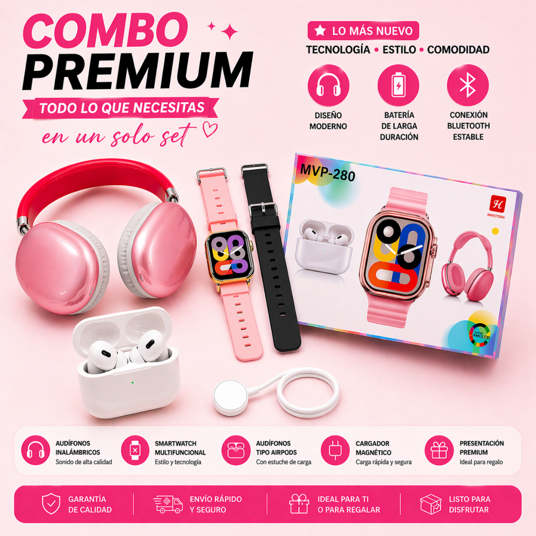 Todo En Uno🔥Más que un reloj un combo completo de tecnología